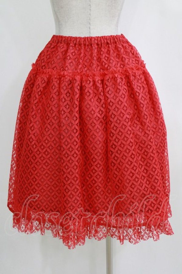 画像3: Emily Temple cute / Sleepレースペチコート  レッド H-26-01-04-037-ET-SK-KB-ZH (3)