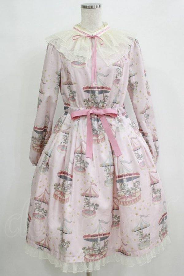 画像1: Melody BasKet / Etoile Carrouselワンピース  ピンク H-26-01-04-004-LO-OP-KB-ZH (1)