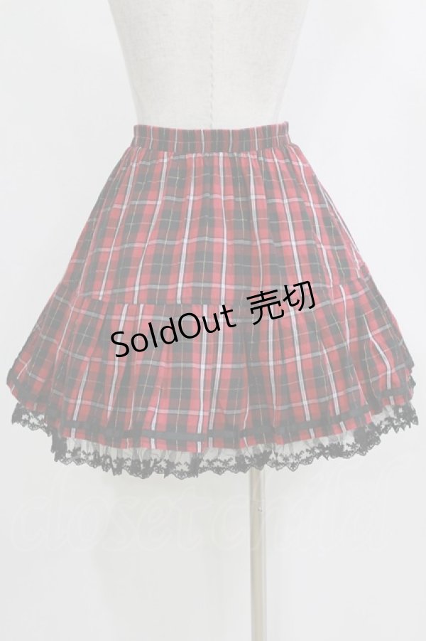 画像3: PUTUMAYO / チェックセーラースカート  レッド H-26-01-04-038-PT-SK-KB-ZH (3)