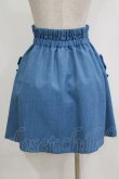 画像3: Katie / CAFE CHIC high waist skirt  ブルー H-26-01-04-039-LO-SK-KB-ZH (3)