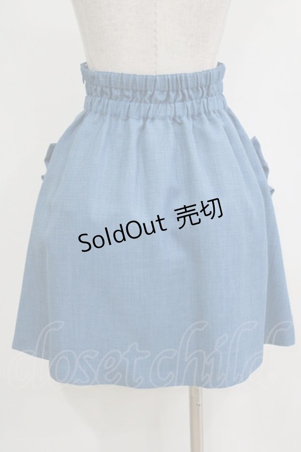 画像3: Katie / CAFE CHIC high waist skirt  ブルー H-26-01-04-039-LO-SK-KB-ZH (3)