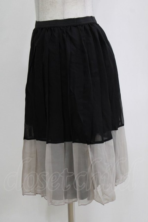 画像2: MARBLE / プリーツスカート M~L ブラック H-26-01-04-043-GO-SK-NS-ZH (2)