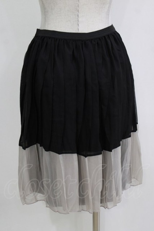 画像3: MARBLE / プリーツスカート M~L ブラック H-26-01-04-043-GO-SK-NS-ZH (3)