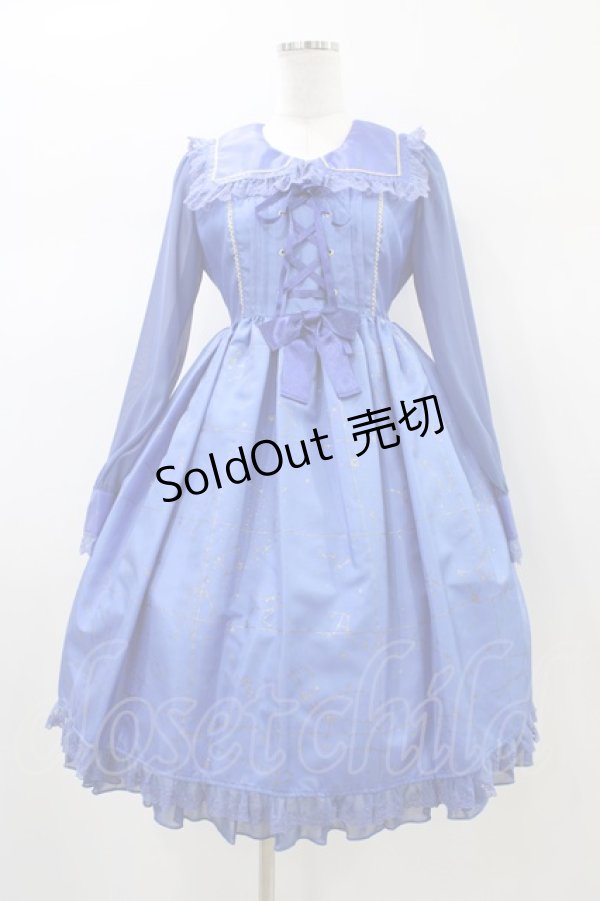 画像1: Angelic Pretty / Twinkle Skyワンピース Free ブルー H-26-01-04-1031-AP-OP-NS-ZH (1)