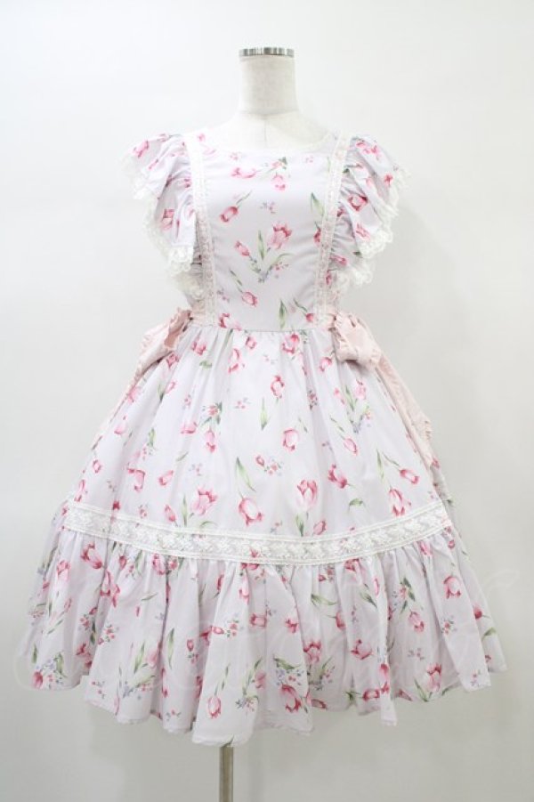 画像1: mellfy memory / For you love Tulipワンピース M ピンク H-26-01-04-1033-0-OP-NS-ZH (1)