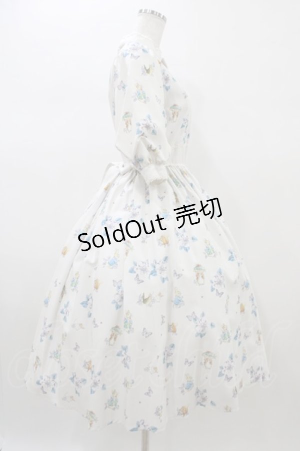 画像3: Innocent World / ピーターラビット小花レースワンピース M オフ H-26-01-04-1034-IW-OP-NS-ZH (3)