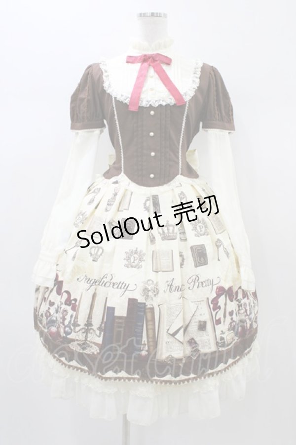 画像1: Angelic Pretty / Victorian Letterワンピース Free 生成り H-26-01-04-1038-AP-OP-NS-ZH (1)