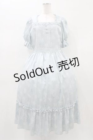 画像: m petit by misako / AOKハナガラスクエアワンピース L サックス H-26-01-04-1042-LO-OP-NS-ZH