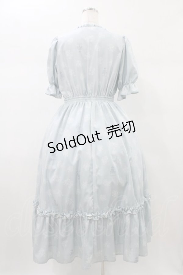 画像2: m petit by misako / AOKハナガラスクエアワンピース L サックス H-26-01-04-1042-LO-OP-NS-ZH (2)