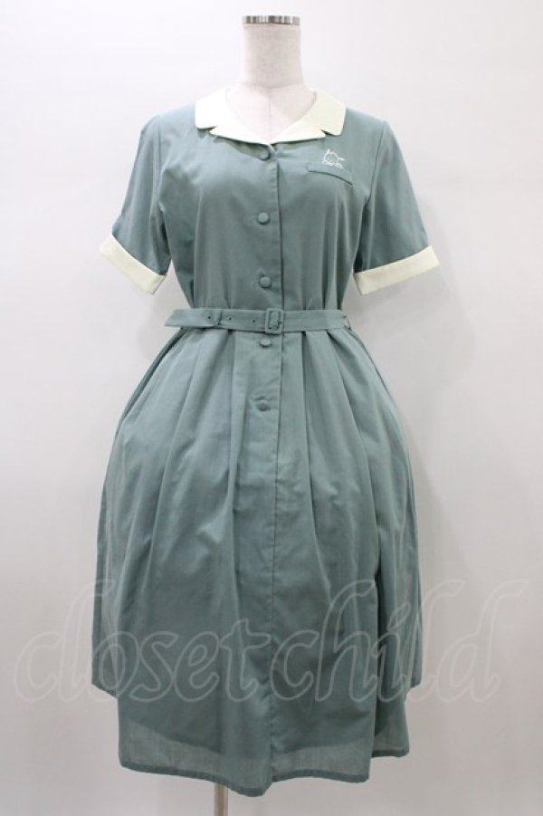 画像1: F i.n.t / クレリック開衿ワンピース/ポチャッコ Free Green H-26-01-04-1043-CA-OP-NS-ZH (1)