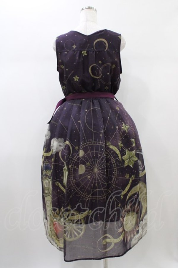 画像2: axes femme / タロットカードモチーフワンピース M パープル H-26-01-04-1046-AX-OP-NS-ZH (2)