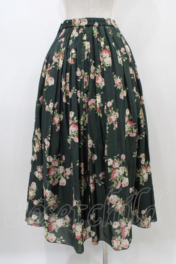 画像2: INGEBORG / アンティークローズpt.ランダムタックスカート Free グリーン H-26-01-04-1053-LO-SK-NS-ZH (2)