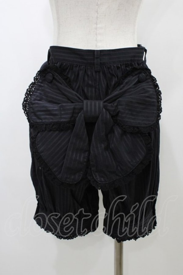 画像2: ALICE and the PIRATES / ストライプクランリボンパンツ Free ブラック H-26-01-04-1054-PA-PA-NS-ZH (2)