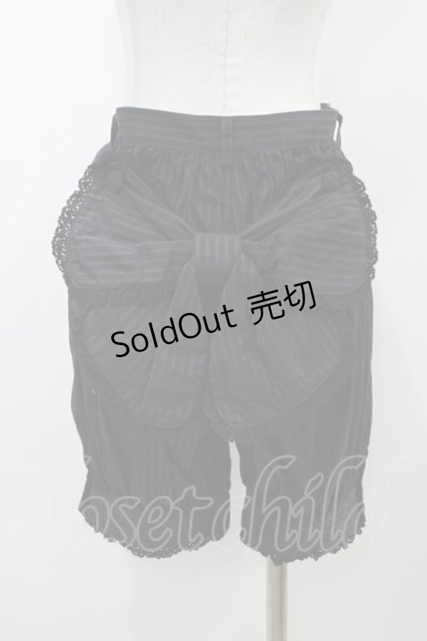 画像2: ALICE and the PIRATES / ストライプクランリボンパンツ Free ブラック H-26-01-04-1054-PA-PA-NS-ZH (2)