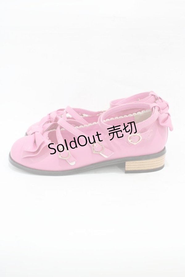 画像2: Angelic Pretty / Tea Party Shoes L/約24.5cm ダークピンク H-26-01-04-1001-AP-SH-NS-ZH (2)