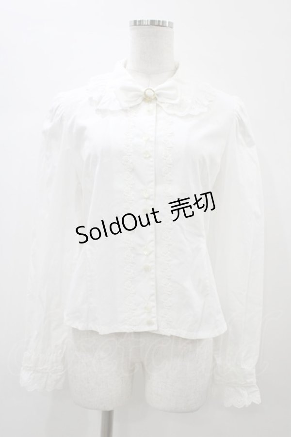画像1: ALICE and the PIRATES / コロネットブラウス Free ホワイト H-26-01-04-1058-PA-BL-NS-ZH (1)