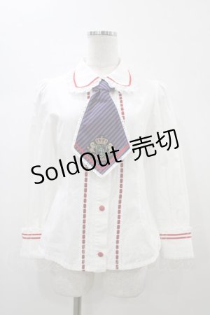 画像: ALICE and the PIRATES / Holy Schoolブラウス Free オフ H-26-01-04-1059-PA-BL-NS-ZH