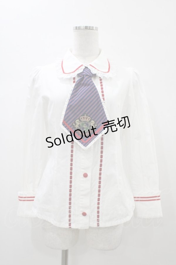 画像1: ALICE and the PIRATES / Holy Schoolブラウス Free オフ H-26-01-04-1059-PA-BL-NS-ZH (1)