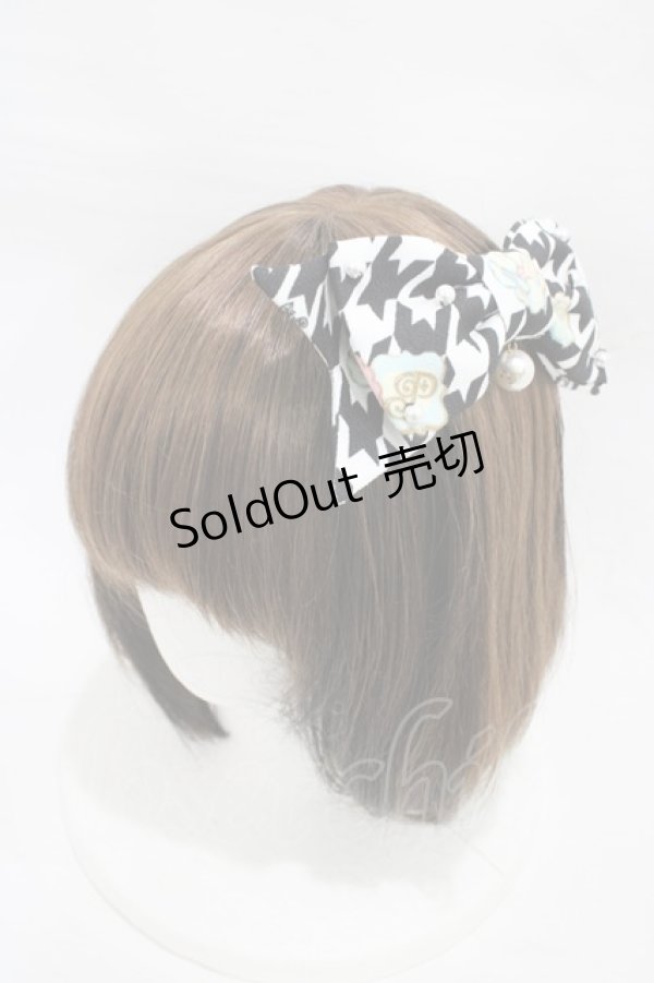 画像1: Angelic Pretty / Whip Collectionバレッタ  ブラック H-26-01-04-1008-AP-AC-NS-ZH (1)