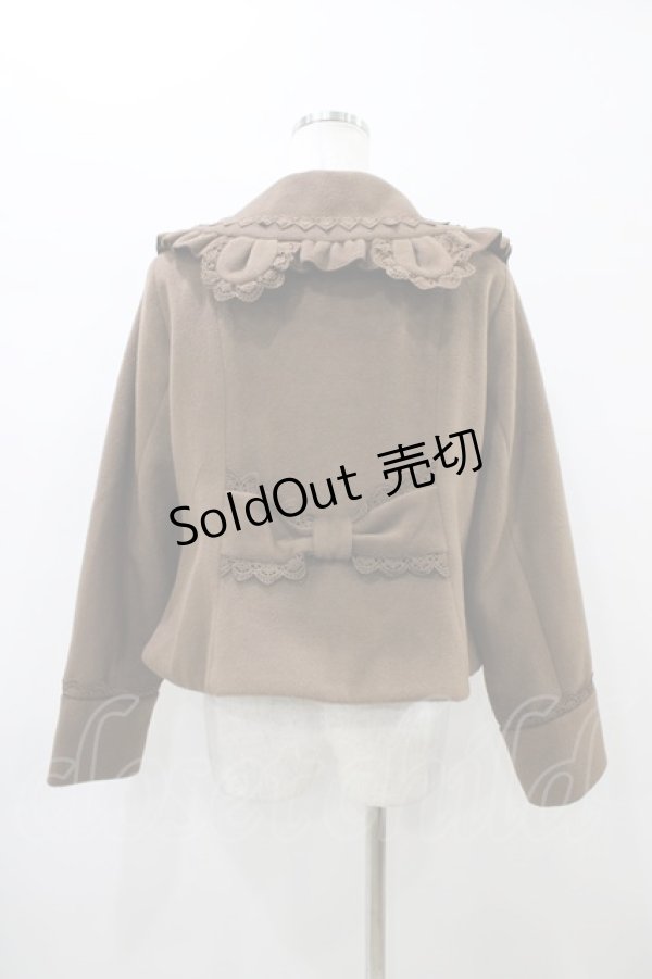 画像2: axes femme Kawaii / ショコラベアショートコート M ショコラ H-26-01-04-1062-AX-CO-NS-ZH (2)