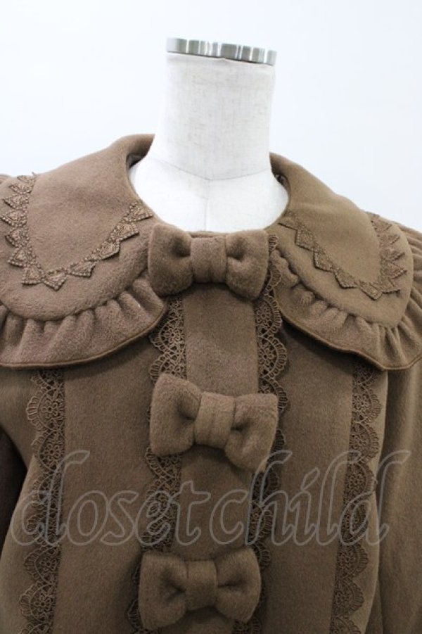 画像4: axes femme kawaii / ショコラベアショートコート M ショコラ H-26-01-04-1062-AX-CO-NS-ZH (4)