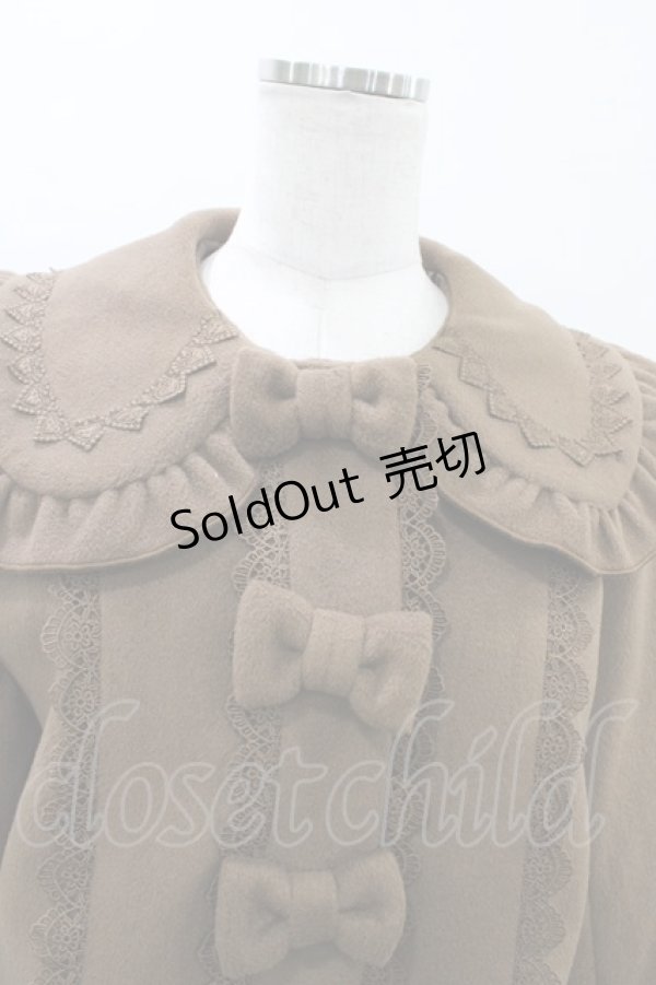 画像4: axes femme Kawaii / ショコラベアショートコート M ショコラ H-26-01-04-1062-AX-CO-NS-ZH (4)