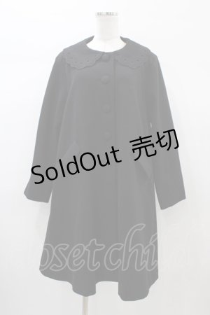 画像: Fi.n.t / カットワーク衿コート Free ブラック H-26-01-04-1063-CA-CO-NS-ZH