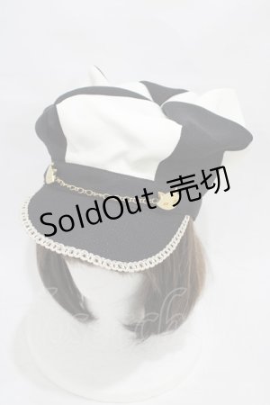 画像: ALICE and the PIRATES / にゃんにゃんキャスケット  ブラック H-26-01-04-1009-PA-AC-NS-ZH