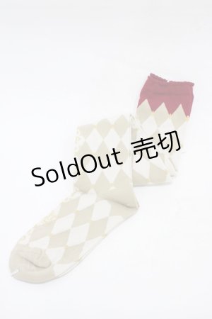 画像: Angelic Pretty / クラウンロゴオーバーニー  アイボリー H-26-01-04-1015-AP-ZA-NS-ZH