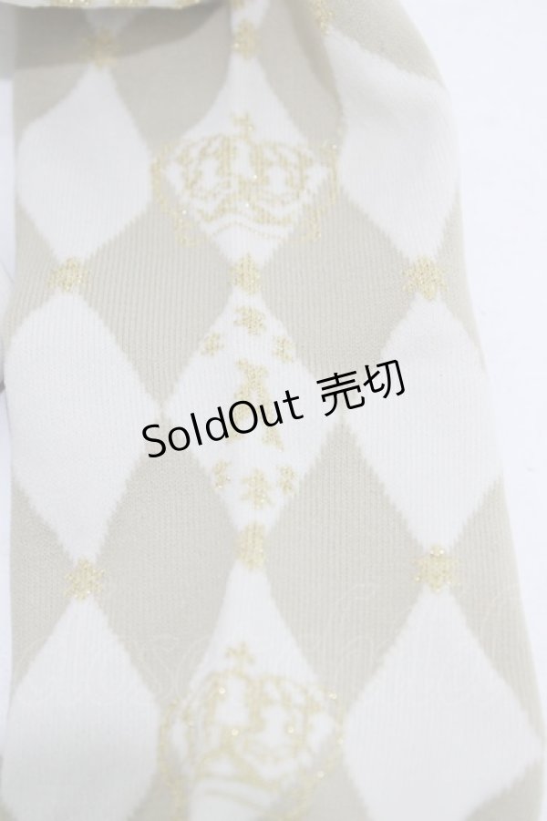 画像2: Angelic Pretty / クラウンロゴオーバーニー  アイボリー H-26-01-04-1015-AP-ZA-NS-ZH (2)