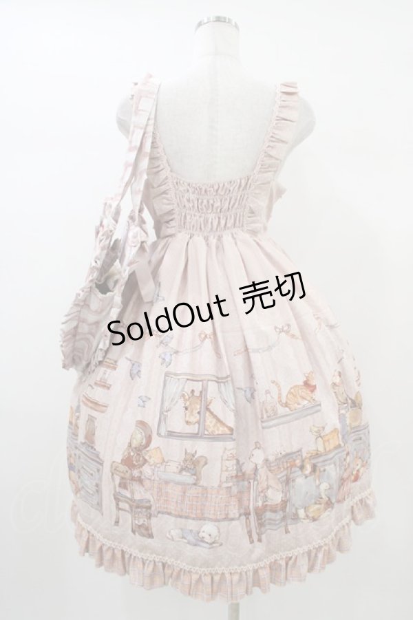 画像2: Sweety（海外ロリータブランド） / ジャンパースカートセット M ピンク H-26-01-04-1017-0-OP-NS-ZH (2)