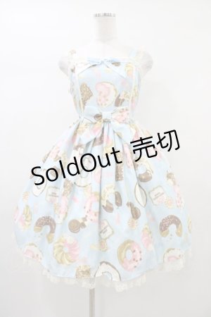 画像: Angelic Pretty / Baked Sweets Parade Special ジャンパースカートSet Free サックス H-26-01-04-1018-AP-OP-NS-ZH