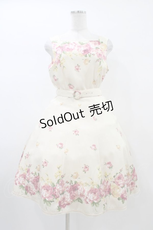 画像1: Innocent World / フローラジャンパースカート M 生成り H-26-01-04-1020-IW-OP-NS-ZH (1)