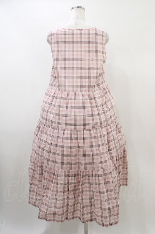 画像2: PINK HOUSE / ノースリーブティアードワンピース Free ピンク H-26-01-04-1022-LO-OP-NS-ZH (2)