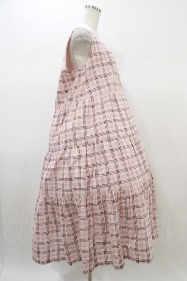 画像3: PINK HOUSE / ノースリーブティアードワンピース Free ピンク H-26-01-04-1022-LO-OP-NS-ZH (3)