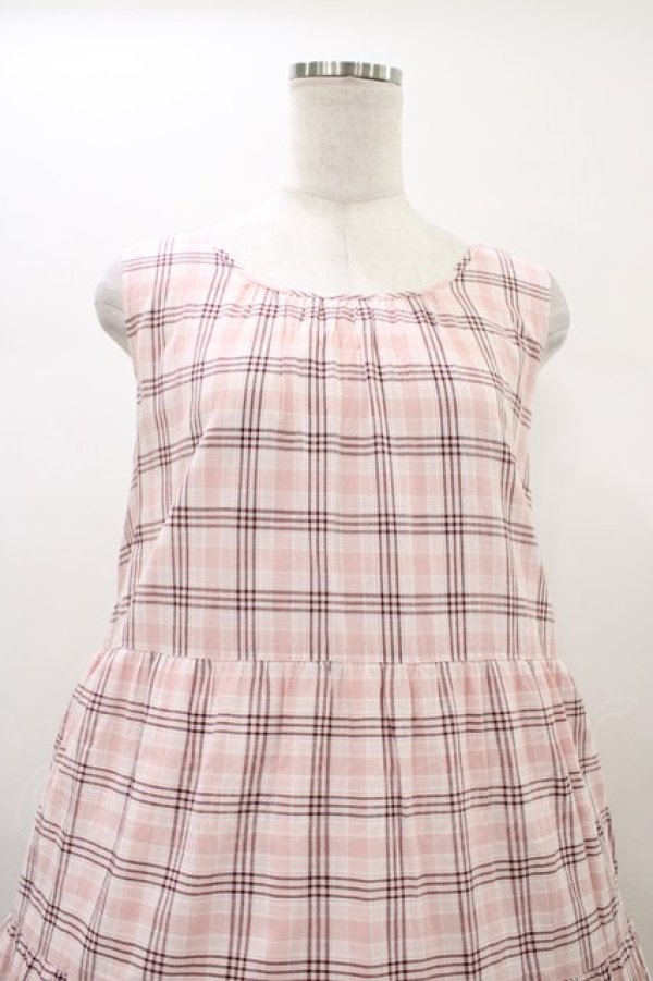 画像4: PINK HOUSE / ノースリーブティアードワンピース Free ピンク H-26-01-04-1022-LO-OP-NS-ZH (4)