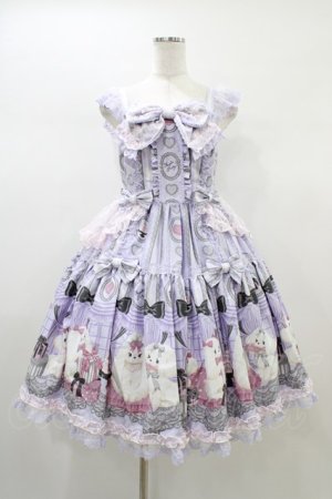 画像: Angelic Pretty / Princess Puppyティアードジャンパースカート Free ラベンダー H-26-01-04-1024-AP-OP-NS-ZH