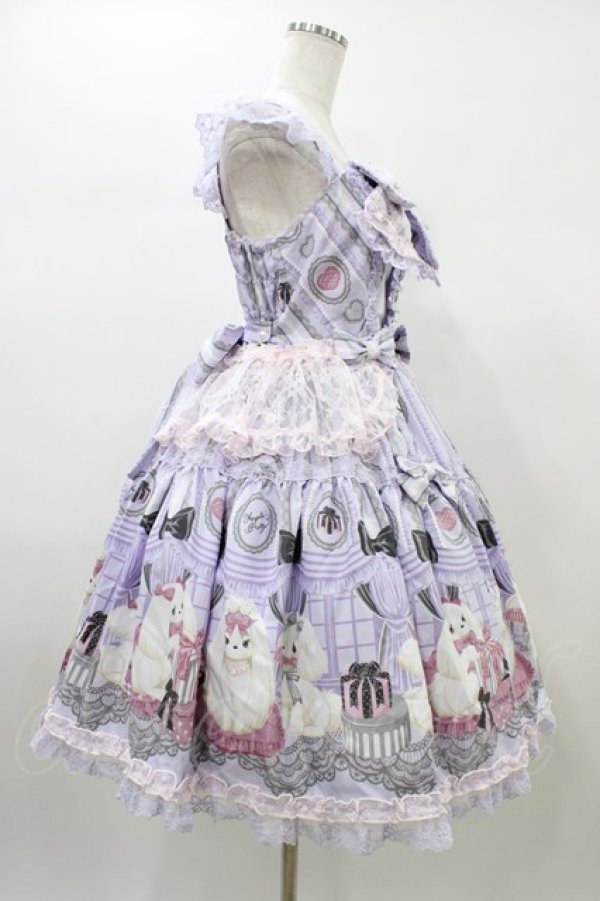 画像3: Angelic Pretty / Princess Puppyティアードジャンパースカート Free ラベンダー H-26-01-04-1024-AP-OP-NS-ZH (3)