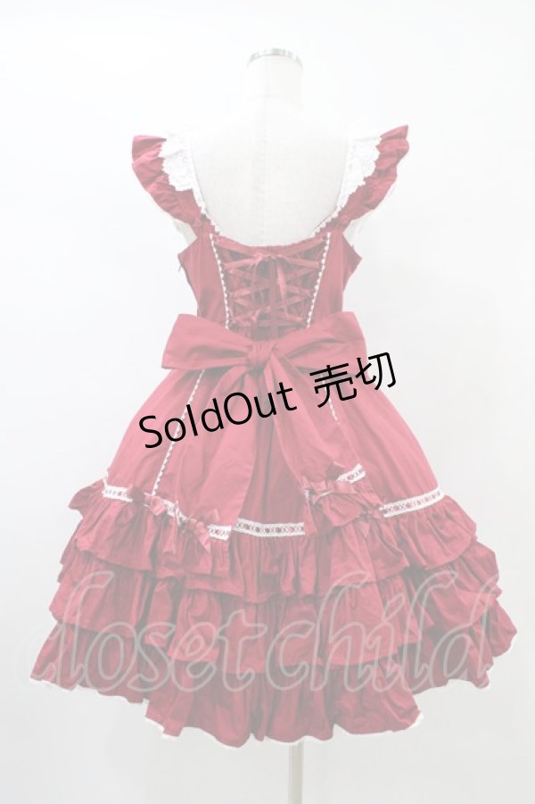 画像2: Angelic Pretty / Cute Heartジャンパースカート Free レッド H-26-01-04-1025-AP-OP-NS-ZH (2)