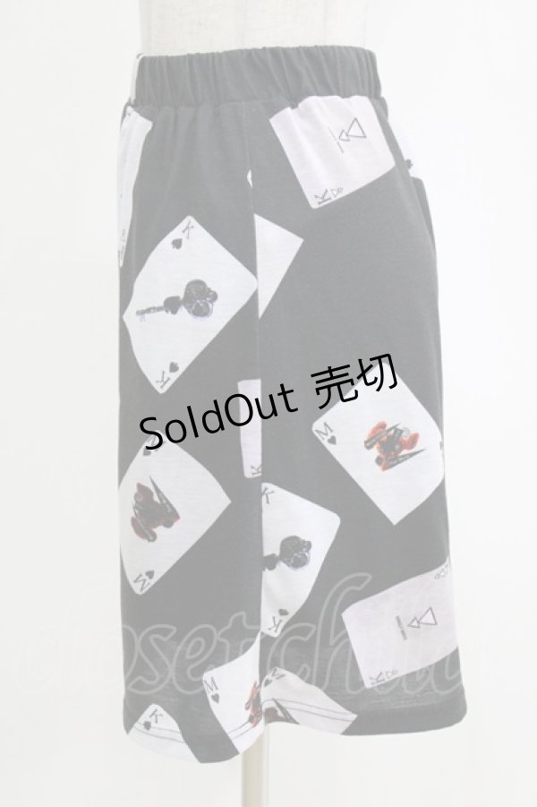 画像2: KINGLYMASK KMK / へっどふぉんワールドベアートランプ切替スカート  黒 H-26-01-04-048-PU-SK-KB-ZH (2)