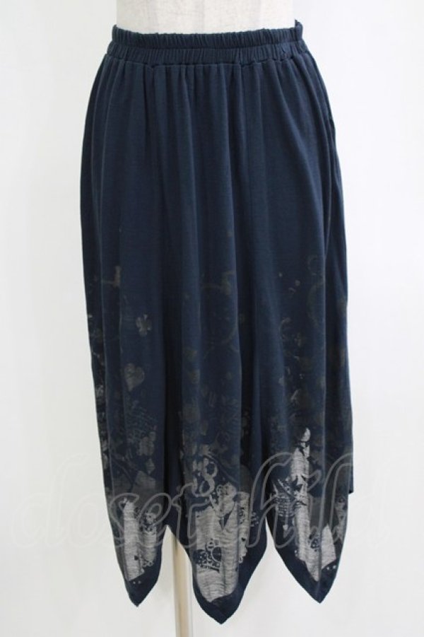 画像1: PUTUMAYO / オパールイレギュラースカート  ネイビー H-26-01-04-050-PT-SK-KB-ZH (1)