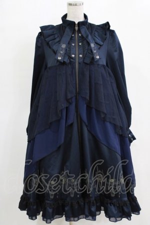 画像: OZZ ANGELO / Curios Perfumeワンピース  ネイビー H-26-01-04-005-OO-OP-KB-ZH