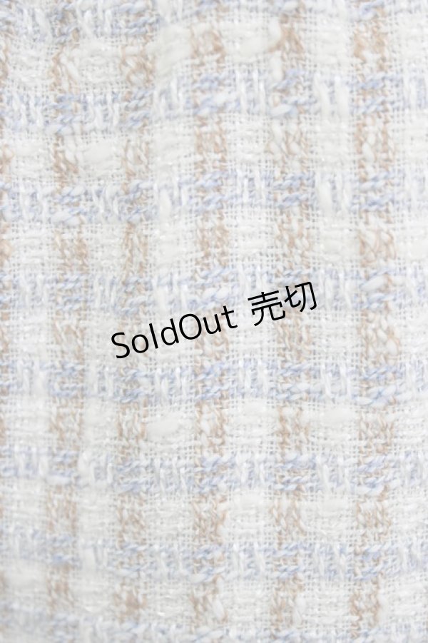 画像4: MILK / スイートハートスカート  サックスチェック H-26-01-04-052-ML-SK-KB-ZH (4)