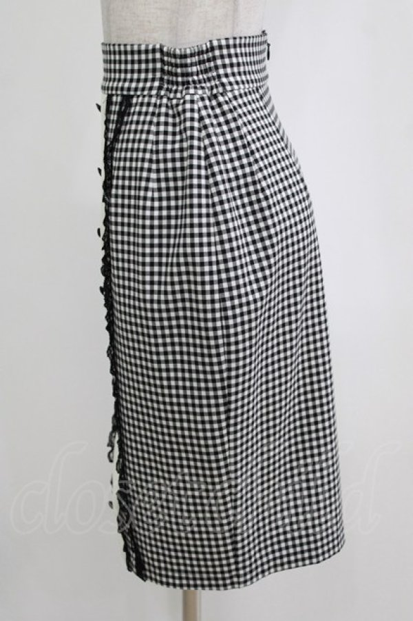 画像2: MILK / BABYタイトスカート  ブラックギンガム H-26-01-04-054-ML-SK-KB-ZH (2)