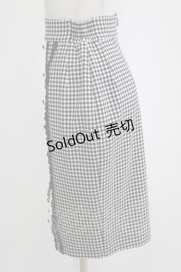 画像2: MILK / BABYタイトスカート  ブラックギンガム H-26-01-04-054-ML-SK-KB-ZH (2)