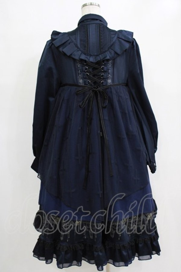 画像3: OZZ ANGELO / Curios Perfumeワンピース  ネイビー H-26-01-04-005-OO-OP-KB-ZH (3)