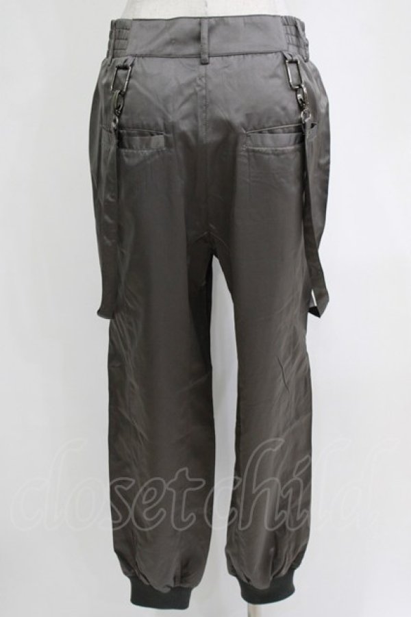 画像3: Ozz conte / 刺繍ベルトパンツ  グレー H-26-01-04-057-OO-PA-KB-ZH (3)