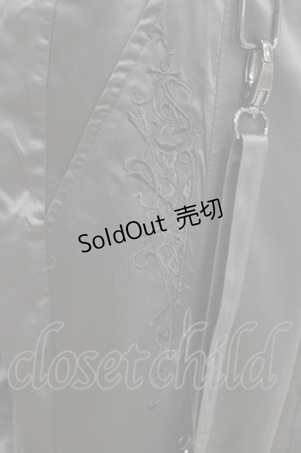 画像4: Ozz conte / 刺繍ベルトパンツ  グレー H-26-01-04-057-OO-PA-KB-ZH (4)