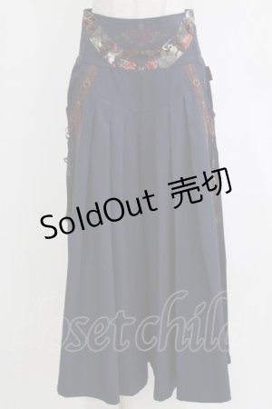 画像: Ozz oneste / タッセル付袴パンツ  ネイビー H-26-01-04-058-OO-PA-KB-ZH