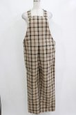 画像1: MILKBOY / CHECK SALOPETTE PANTS  ベージュ H-26-01-04-062-MB-PA-KB-ZH (1)